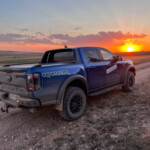 Raptor e tramonto